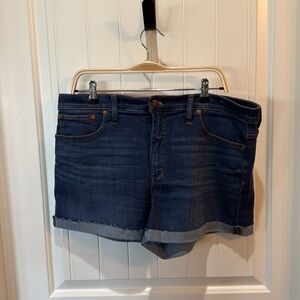 Madewell denim cutoff and cuffed shorts